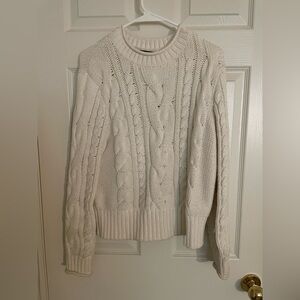 Banana Republic Crewneck Cable Knit Sweater